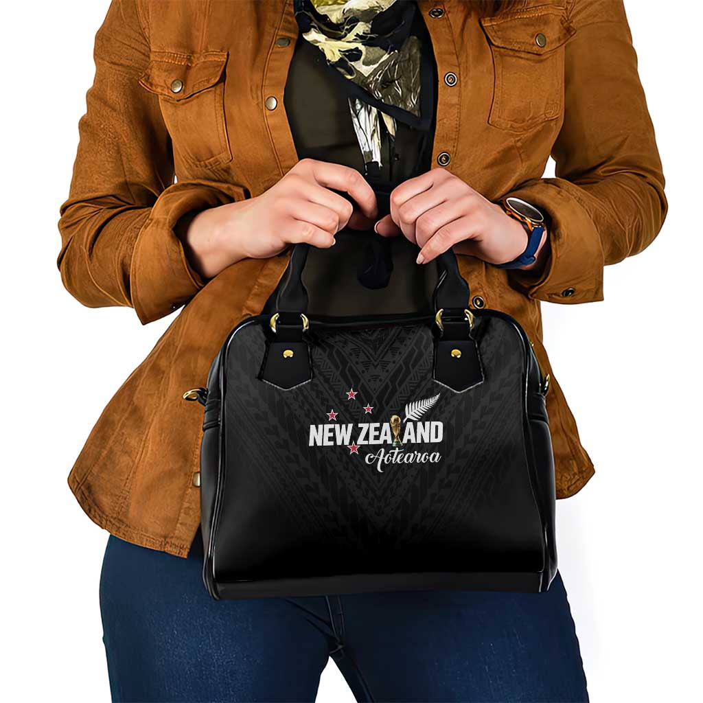 Football New Zealand Shoulder Handbag Aotearoa United Black Version - Polynesian Pride