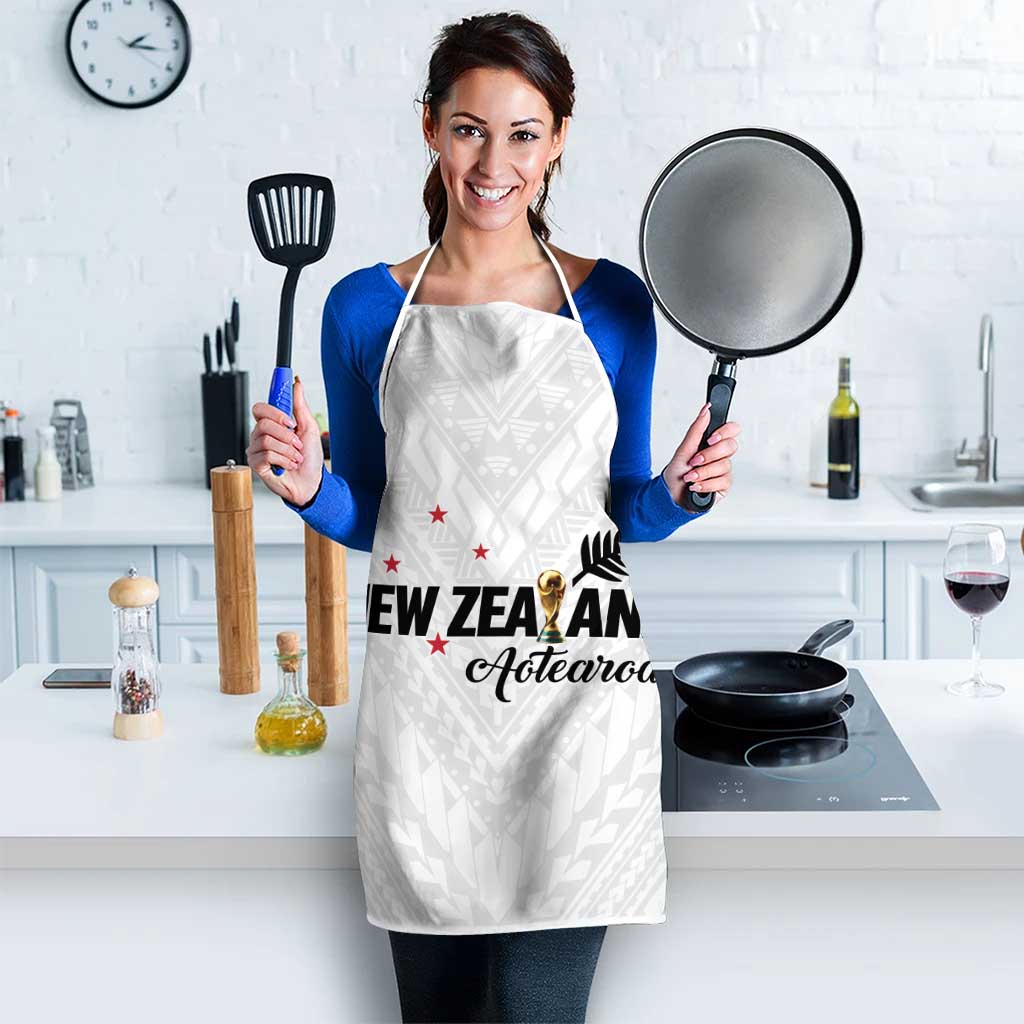 Football New Zealand Apron Aotearoa United White Version - Polynesian Pride