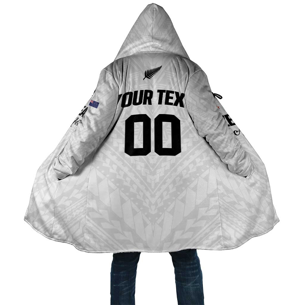 Custom Football New Zealand Cloak Aotearoa United White Version LT01 Unisex White - Polynesian Pride