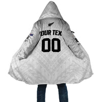 Custom Football New Zealand Cloak Aotearoa United White Version LT01 Unisex White - Polynesian Pride
