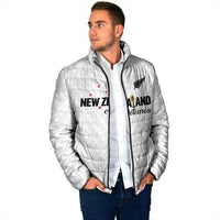 Custom Football New Zealand Padded Jacket Aotearoa United White Version LT01 - Polynesian Pride