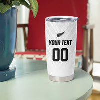 Custom Football New Zealand Tumbler Cup Aotearoa United White Version - Polynesian Pride