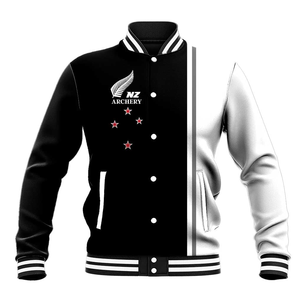 Personalised New Zealand 2025 Archery Basic Baseball Jacket Archery NZ