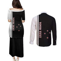 Personalised New Zealand 2025 Archery Basic Couples Matching Puletasi and Long Sleeve Button Shirt Archery NZ