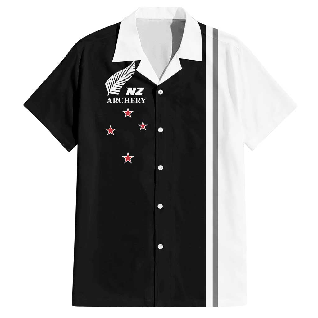 Personalised New Zealand 2025 Archery Basic Family Matching Summer Maxi Dress and Hawaiian Shirt Archery NZ