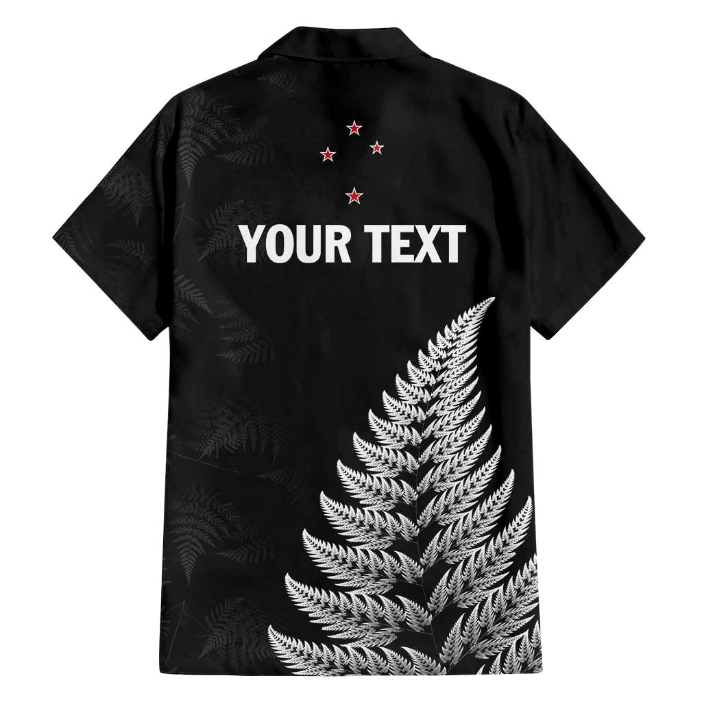 Personalised New Zealand 2025 Archery Family Matching Off Shoulder Short Dress and Hawaiian Shirt Aotearoa Silver Arrows Black LT01 - Polynesian Pride