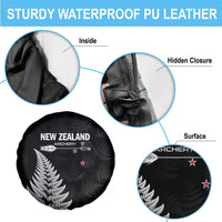 New Zealand 2025 Archery Spare Tire Cover Aotearoa Silver Arrows Black