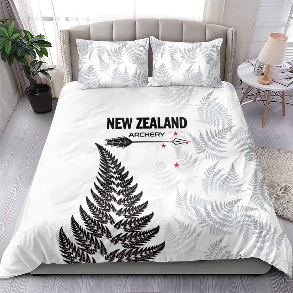 New Zealand 2025 Archery Bedding Set Aotearoa Silver Arrows White