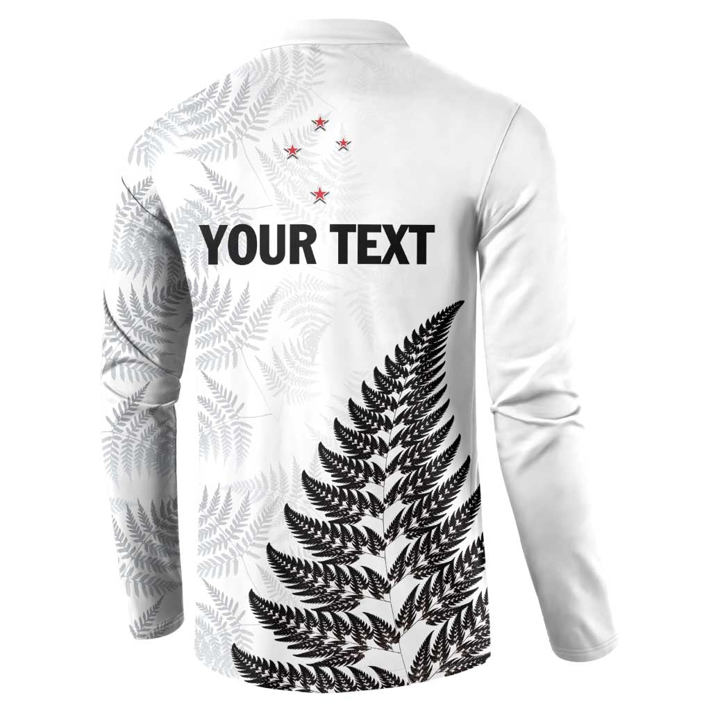 Personalised New Zealand 2025 Archery Button Sweatshirt Aotearoa Silver Arrows White