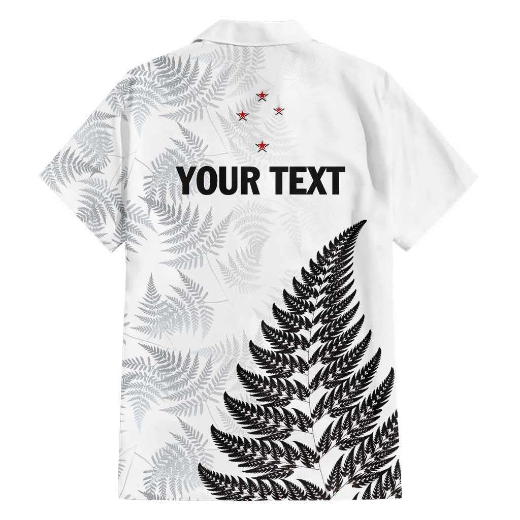 Personalised New Zealand 2025 Archery Hawaiian Shirt Aotearoa Silver Arrows White