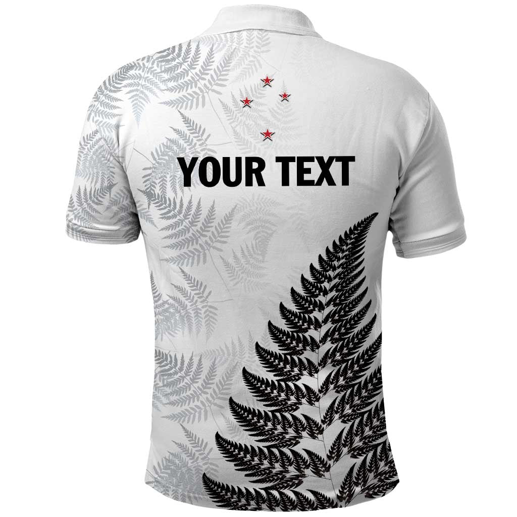 Personalised New Zealand 2025 Archery Polo Shirt Aotearoa Silver Arrows White LT01 - Polynesian Pride