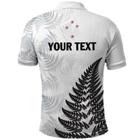 Personalised New Zealand 2025 Archery Polo Shirt Aotearoa Silver Arrows White LT01 - Polynesian Pride