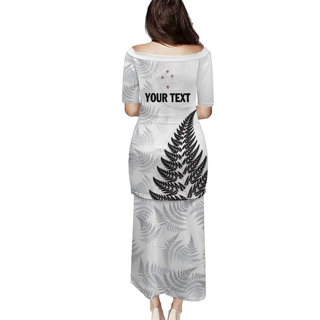 Personalised New Zealand 2025 Archery Puletasi Aotearoa Silver Arrows White LT01 - Polynesian Pride