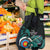 New Zealand Archery Grocery Bag Turquoise Maori Silver Fern