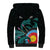 Personalised New Zealand Archery Sherpa Hoodie Turquoise Maori Silver Fern