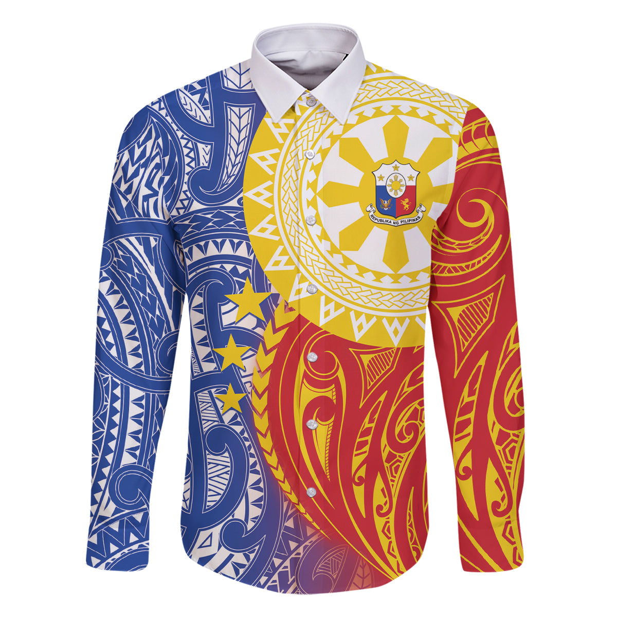 Philippines Family Matching Tank Maxi Dress and Hawaiian Shirt Pilipinas Polynesian Pattern