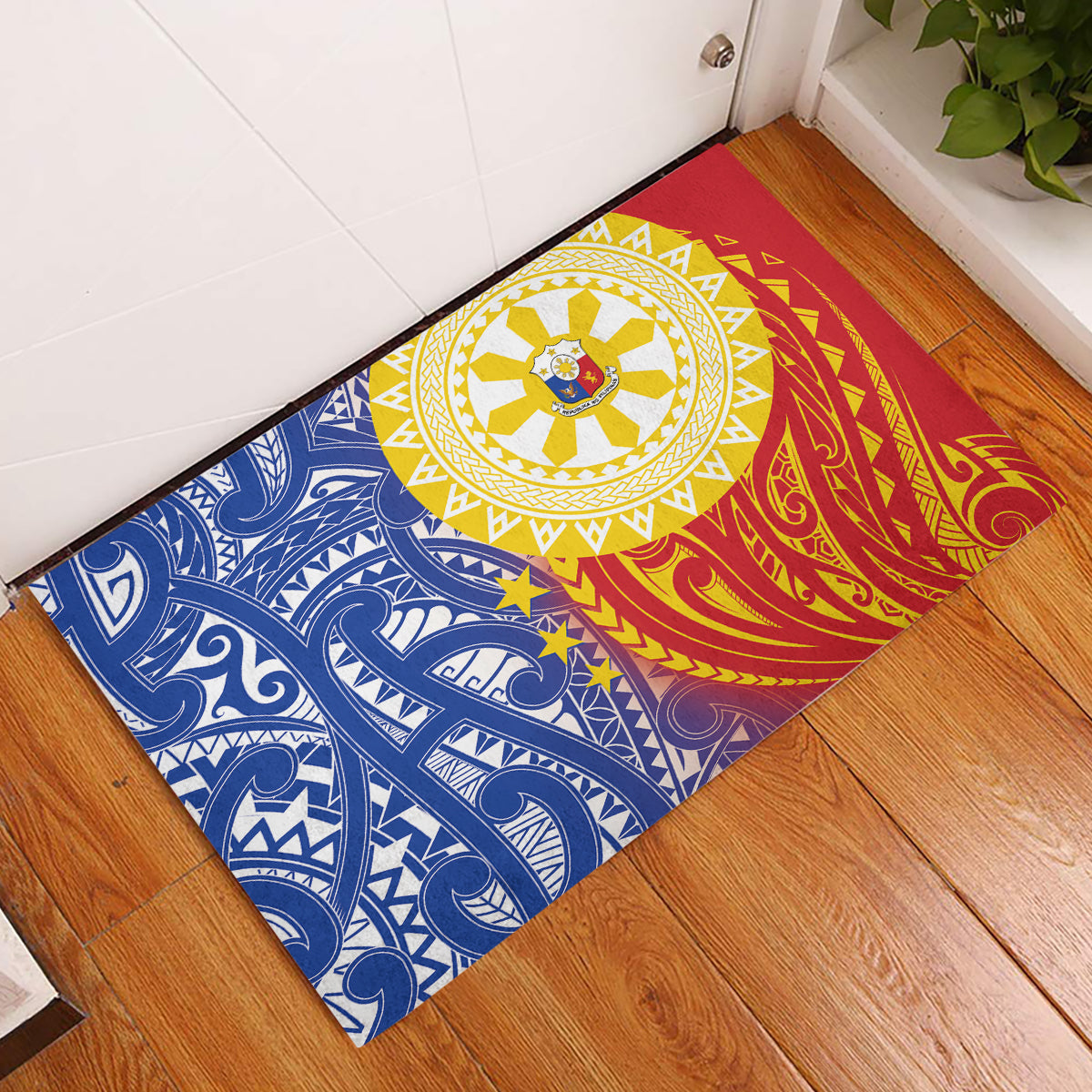 Philippines Rubber Doormat Pilipinas Polynesian Pattern LT01 Art - Polynesian Pride