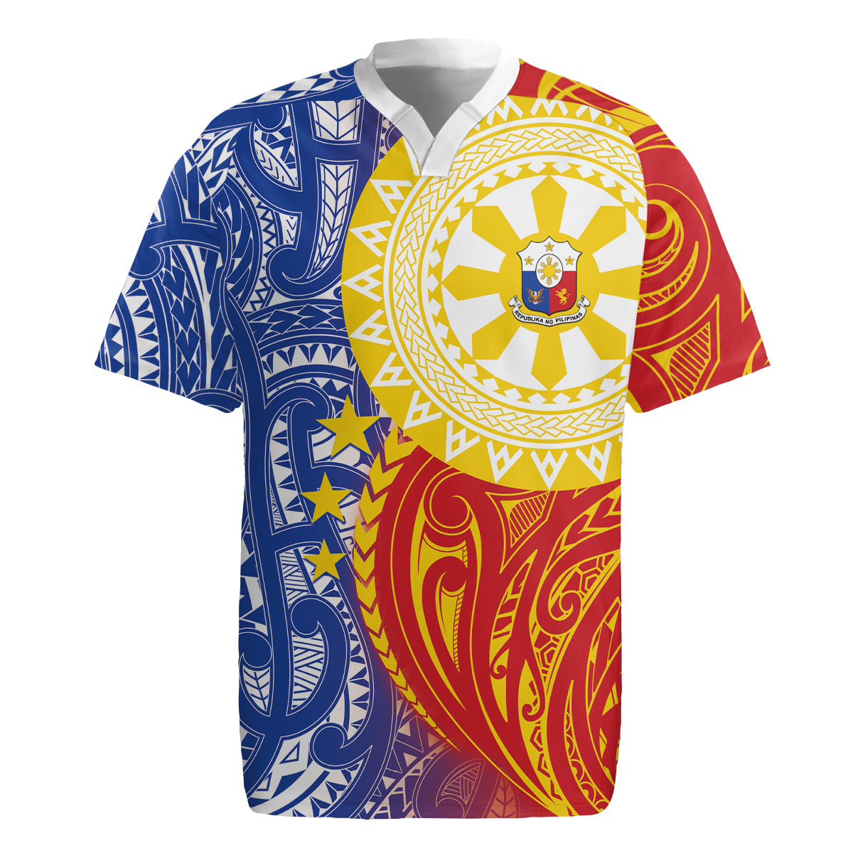 Philippines Rugby Jersey Pilipinas Polynesian Pattern LT01 Art - Polynesian Pride