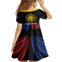 Personalized Philippines Independence Day Family Matching Off Shoulder Maxi Dress and Hawaiian Shirt Filipino 126th Anniversary Sun Tattoo LT01 - Polynesian Pride
