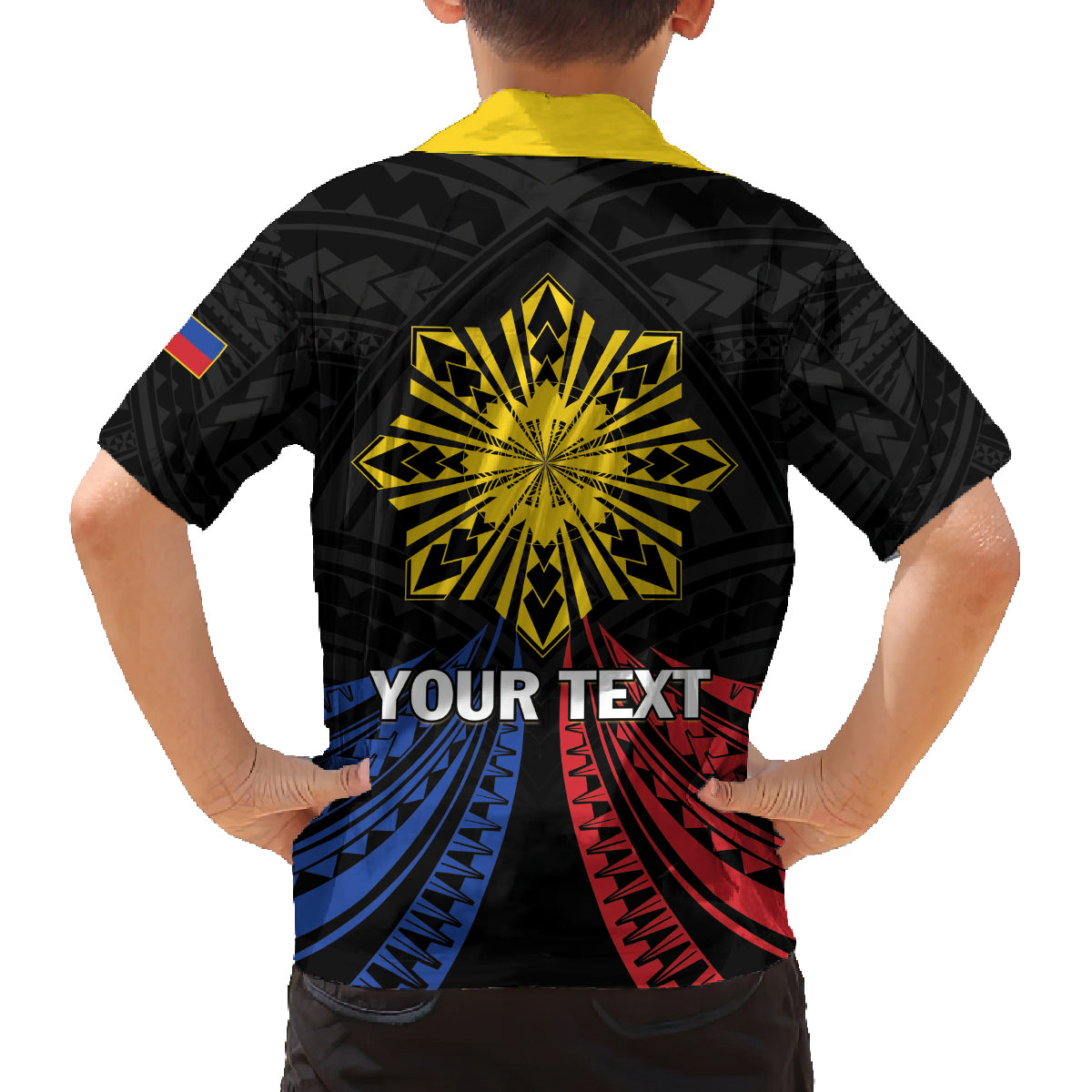 Personalized Philippines Independence Day Family Matching Tank Maxi Dress and Hawaiian Shirt Filipino 126th Anniversary Sun Tattoo LT01 - Polynesian Pride