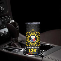 Personalized Philippines Independence Day Skinny Tumbler Filipino 126th Anniversary Sun Tattoo