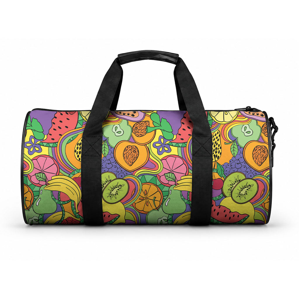 Hawaii Fruits Hippie Style Duffle Bag Vibrant Colorful LT01 One size Multicolor - Polynesian Pride