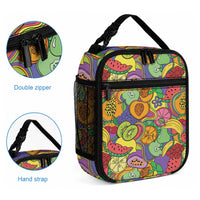 Hawaii Fruits Hippie Style Lunch Bag Vibrant Colorful LT01 - Polynesian Pride