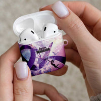 Polynesian Lupus Awareness AirPods Case Butterfly Hologram Lupus Warrior
