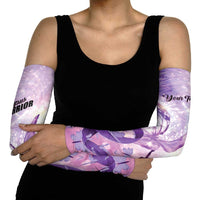 Personalized Polynesian Lupus Awareness Arm Sleeves Butterfly Hologram Lupus Warrior
