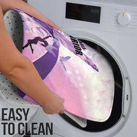 Polynesian Lupus Awareness Bathroom Set Butterfly Hologram Lupus Warrior