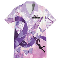 Personalized Polynesian Lupus Awareness Hawaiian Shirt Butterfly Hologram Lupus Warrior