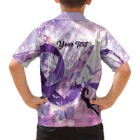 Personalized Polynesian Lupus Awareness Hawaiian Shirt Butterfly Hologram Lupus Warrior