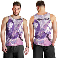 Personalized Polynesian Lupus Awareness Men Tank Top Butterfly Hologram Lupus Warrior