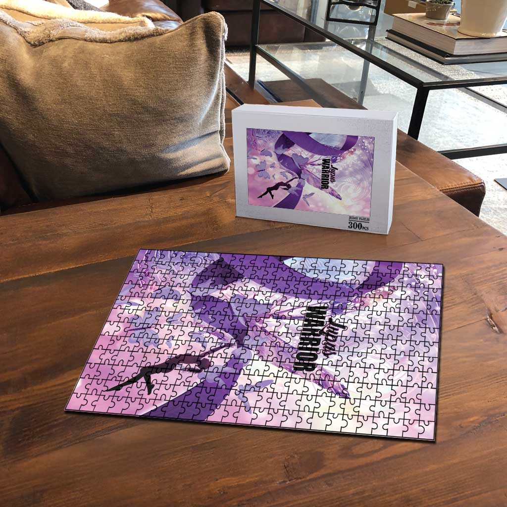 Polynesian Lupus Awareness Puzzle Butterfly Hologram Lupus Warrior