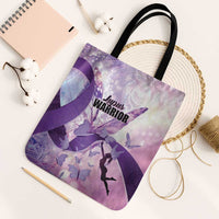 Polynesian Lupus Awareness Tote Bag Butterfly Hologram Lupus Warrior