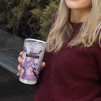 Personalized Polynesian Lupus Awareness Tumbler Cup Butterfly Hologram Lupus Warrior