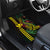 Hawaii Kakau Hammerhead Shark Car Mats Neon Plumeria Pattern