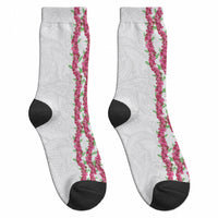 Hawaii Aalii Lei Crew Socks Aalii Ku Makani