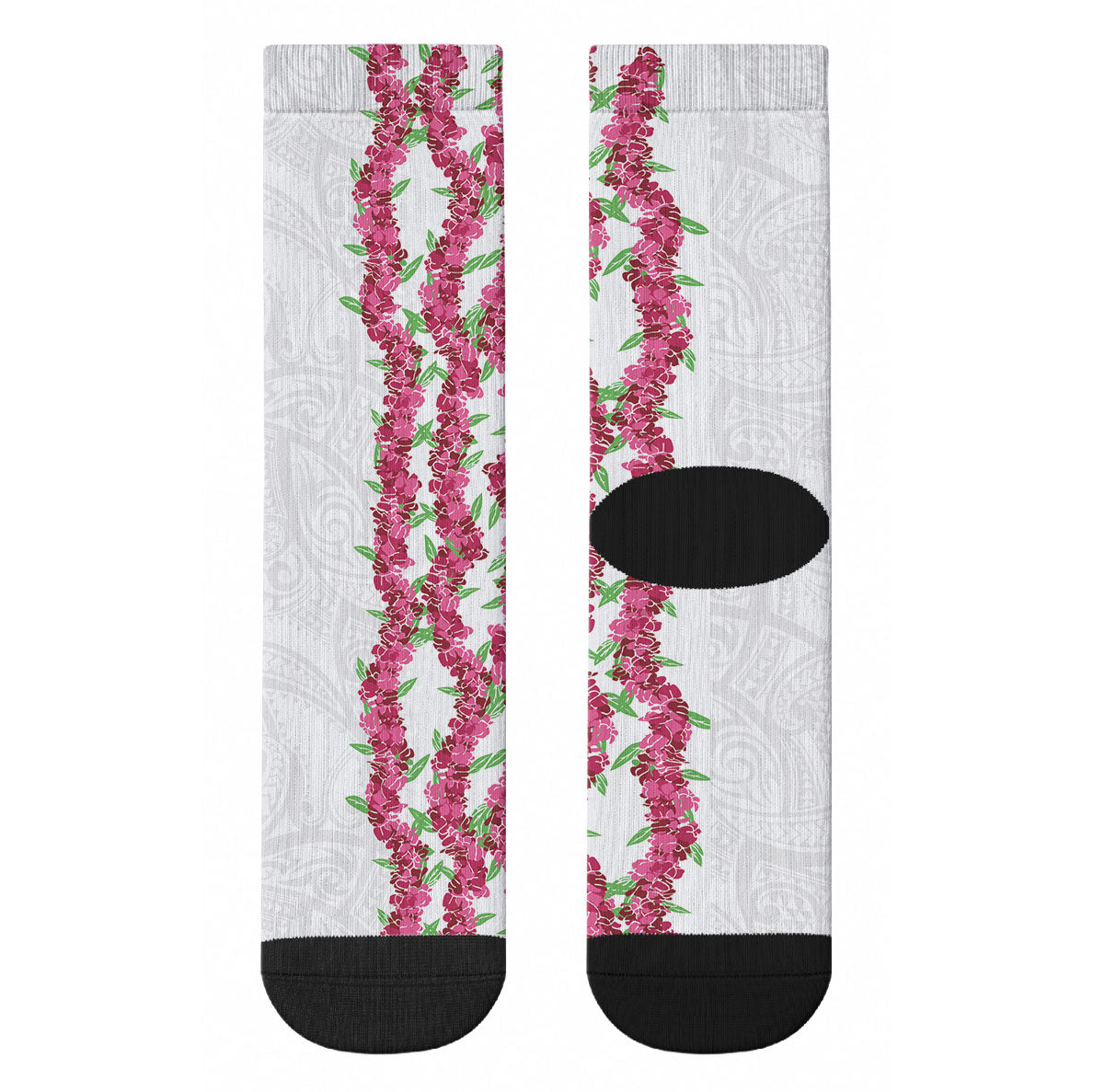 Hawaii Aalii Lei Crew Socks Aalii Ku Makani