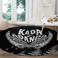 New Zealand Rugby Round Carpet NZ Opango Forever Silver Fern Heart LT01 - Polynesian Pride