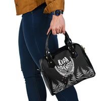 New Zealand Rugby Shoulder Handbag NZ Opango Forever Silver Fern Heart LT01 - Polynesian Pride