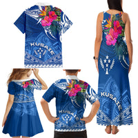 Kosrae Constitution Day Family Matching Tank Maxi Dress and Hawaiian Shirt Kusaie Special Style LT01 - Polynesian Pride