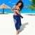 Hafa Adai Guam Sarong Polynesian Floral Blue Pattern LT01 - Polynesian Pride