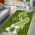 Hafa Adai Guam Area Rug Polynesian Olive Green Blue Pattern LT01 - Polynesian Pride