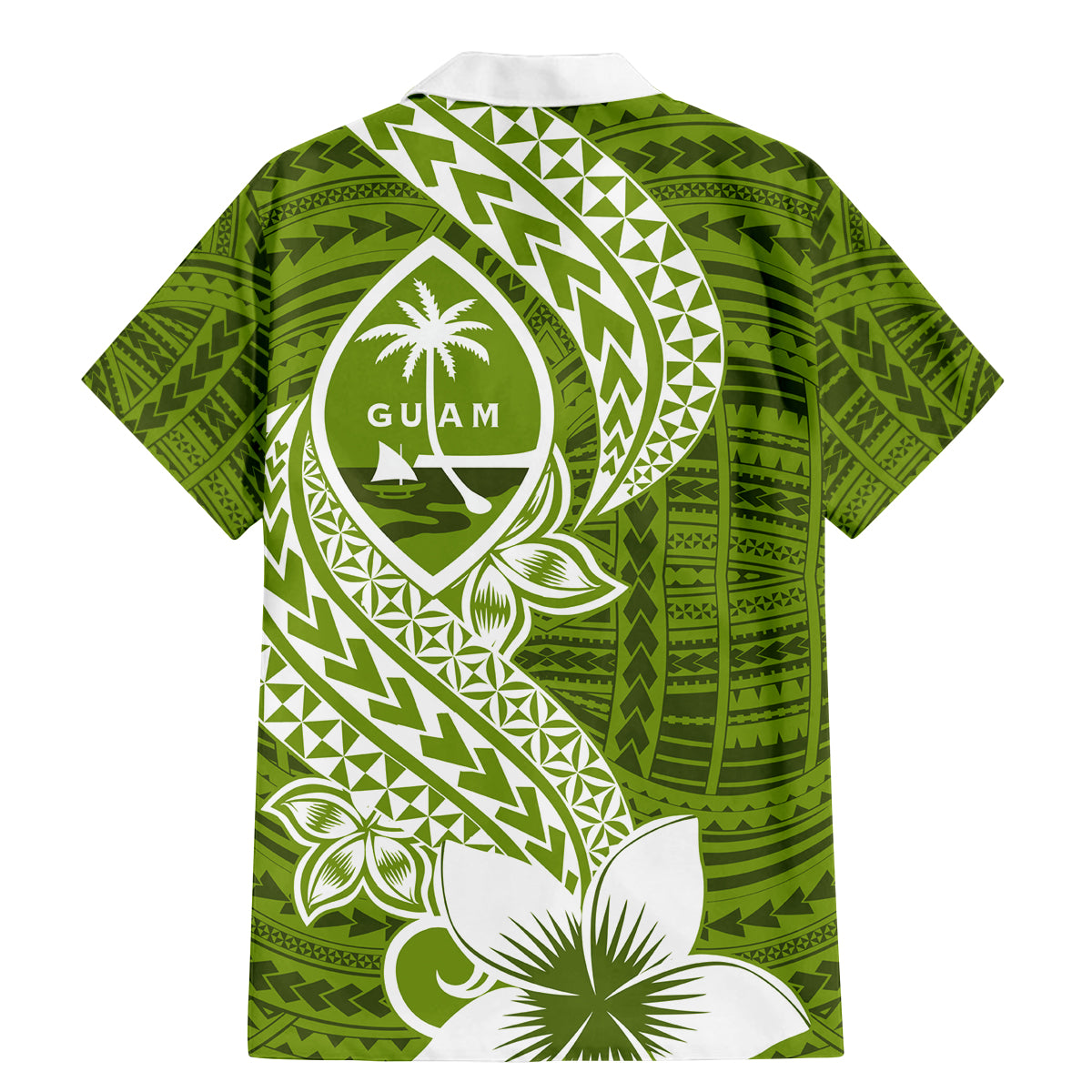 Hafa Adai Guam Family Matching Mermaid Dress and Hawaiian Shirt Polynesian Olive Green Blue Pattern LT01 - Polynesian Pride