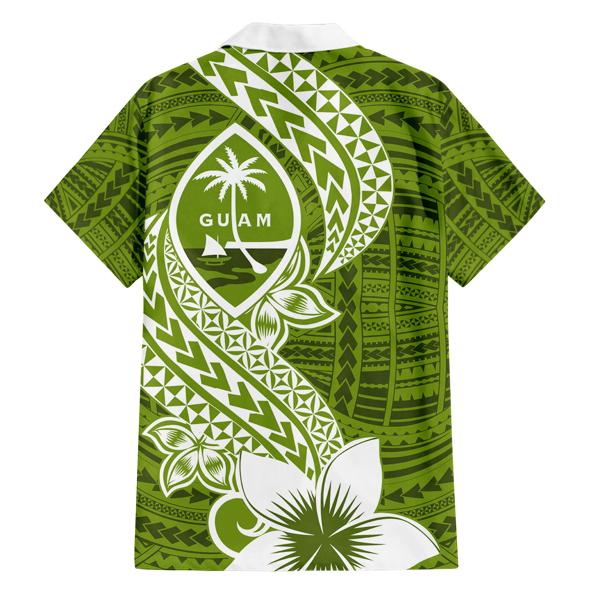 Hafa Adai Guam Family Matching Tank Maxi Dress and Hawaiian Shirt Polynesian Olive Green Blue Pattern LT01 - Polynesian Pride