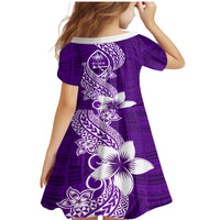 Hafa Adai Guam Family Matching Mermaid Dress and Hawaiian Shirt Polynesian Floral Purple Pattern LT01 - Polynesian Pride