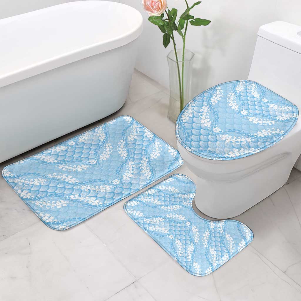 Baby Blue Mermaid Puakenikeni Maile Lei Bathroom Set