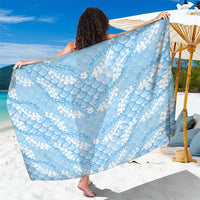 Baby Blue Mermaid Puakenikeni Maile Lei Sarong