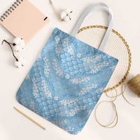 Baby Blue Mermaid Puakenikeni Maile Lei Tote Bag